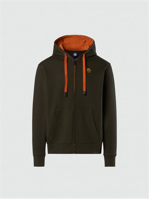 HOODED FULL ZIP SWEATSHIRT W/LOGO NORTH SAILS | 691260/440